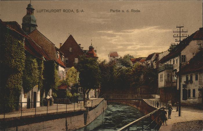 Roda Stadtroda Partie an der Roda