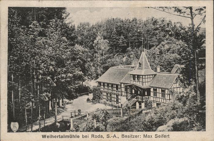 Roda Stadtroda Weihertalmühle