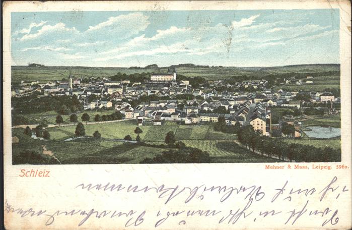 Schleiz Panorama Zeichnung
