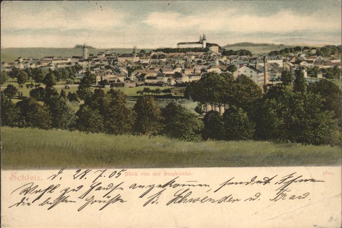 Schleiz Panorama von Bergkirche
