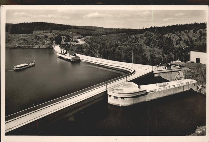 Staudamm Pumpspeicherkraftwerk Saaletalsperre