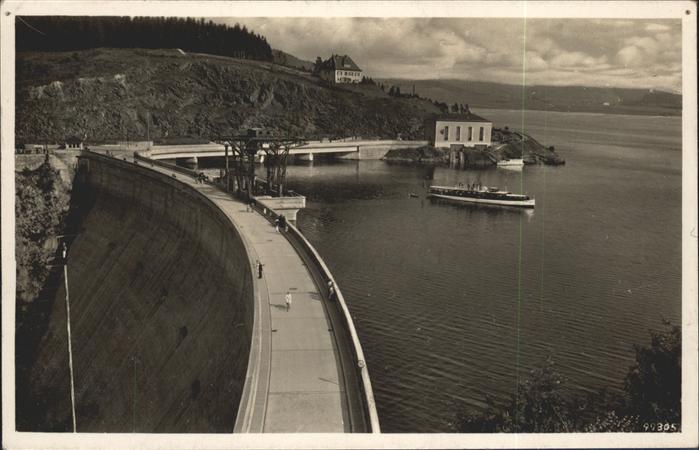 Staudamm Pumpspeicherkraftwerk Saaletalsperre Bleiloch