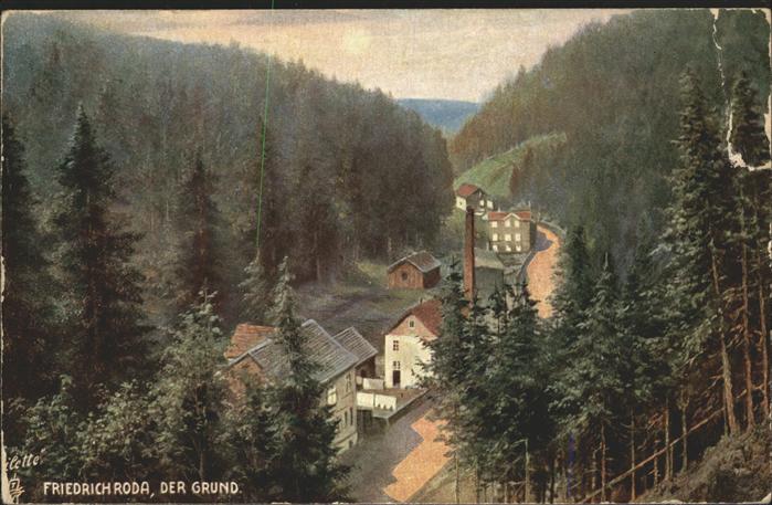 Verlag Tucks Oilette Nr. 649 B Friedrichroda Grund