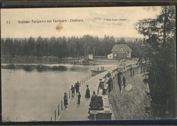 Staudamm Pumpspeicherkraftwerk Gothaer Talsperre Tambach-Dietharz