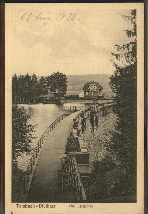 Staudamm Pumpspeicherkraftwerk Talsperre Tambach-Dietharz