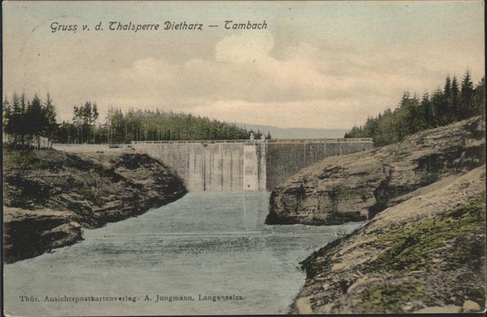 Staudamm Pumpspeicherkraftwerk Talsperre Dietharz-Tambach