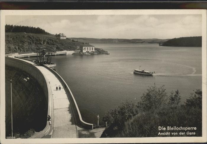 Staudamm Pumpspeicherkraftwerk Bleilochsperre