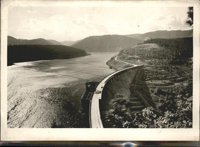 Staudamm Pumpspeicherkraftwerk Hohenwarte-Saaletalsperre Sperrmauer