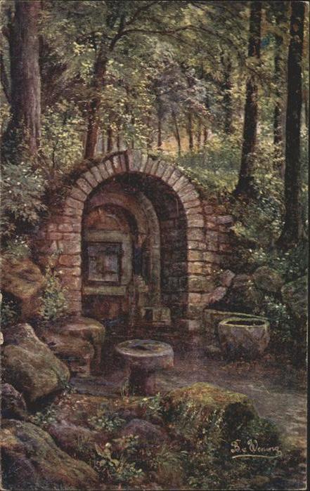 Verlag WIRO Wiedemann Nr. 1609 B Elisabethbrunnen Wartburg