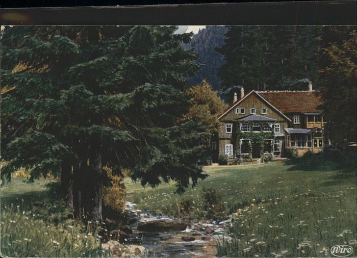 Verlag WIRO Wiedemann Nr. 3465 B Gross Tabarz Pension Massemühle