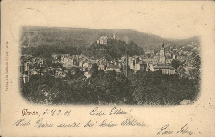 Greiz Thueringen Panorama