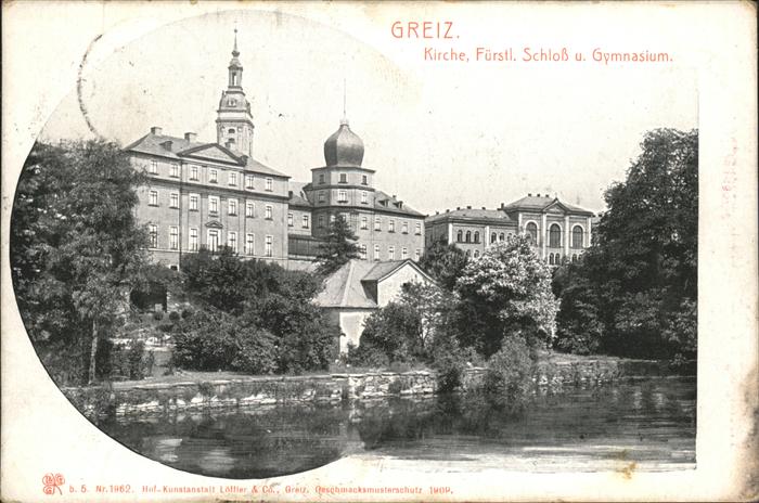 Greiz Thueringen Kirche Schloss Gymnasium