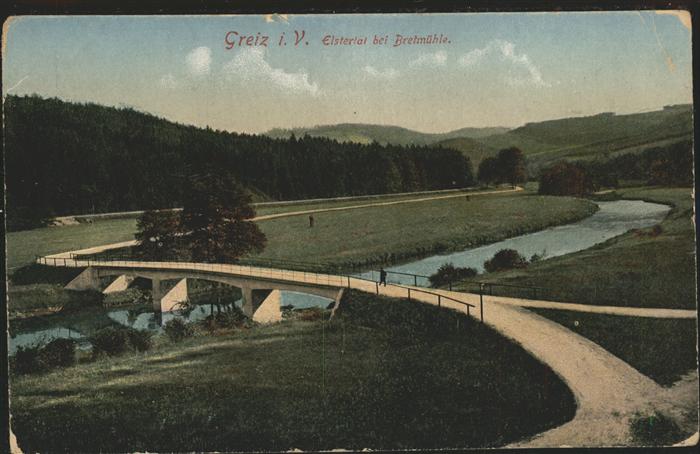 Greiz Thueringen Brücke Elstertal bei Bretmühle
