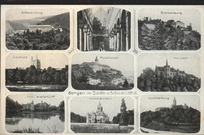 Rudolstadt Burgen im Saale-und Schwarzathal