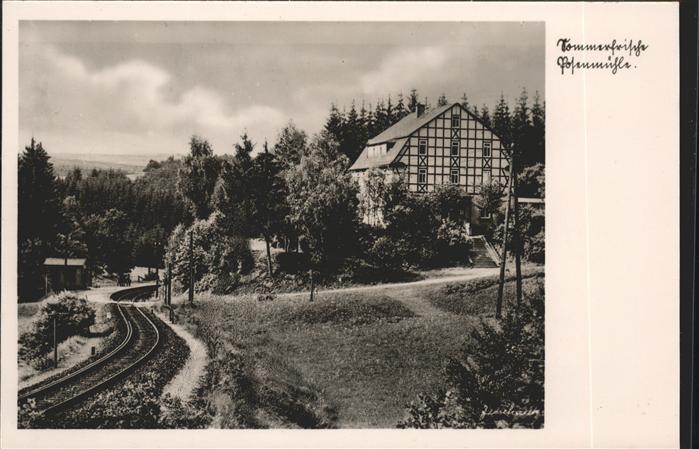 Uhlstaedt-Kirchhasel Fachwerkhaus Eisenbahn