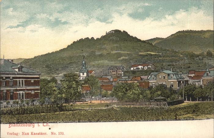 Bad Blankenburg Panorama Künstlerkarte