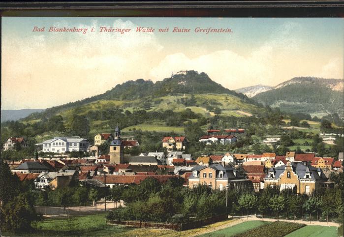 Bad Blankenburg Panorama mit Burg Greifenstein