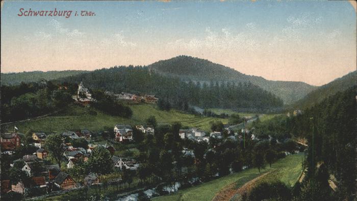 Schwarzburg Thueringer Wald Panorama