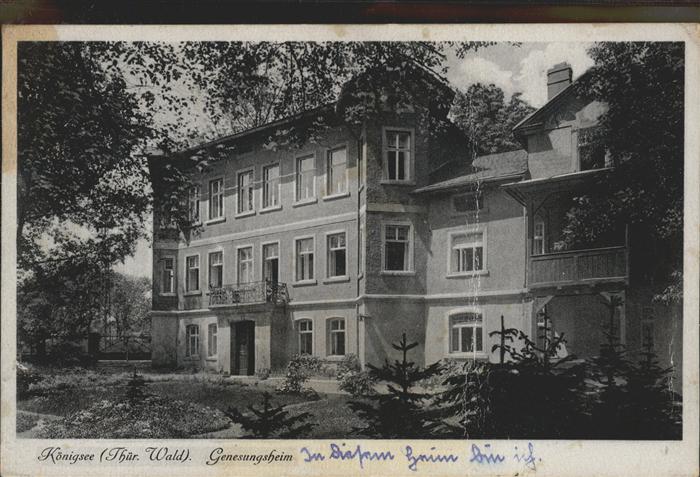 Koenigsee Thueringen Genesungsheim