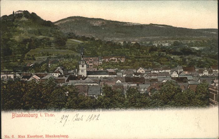 Bad Blankenburg Panorama Künstlerkarte