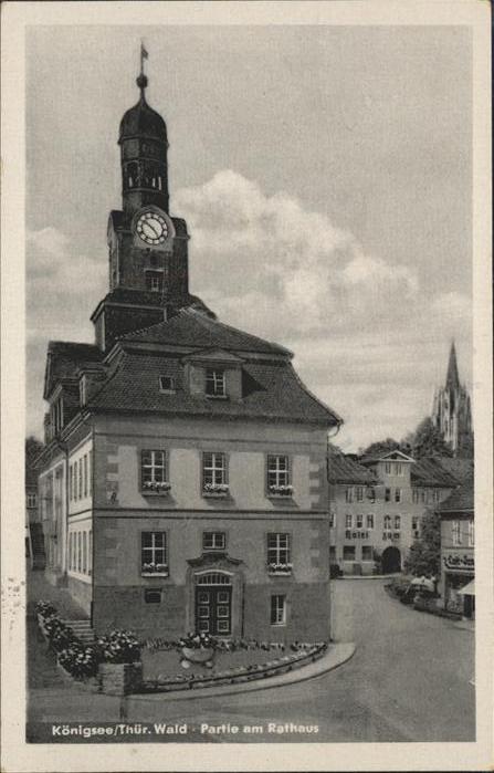 Koenigsee Thueringen Partie am Rathaus