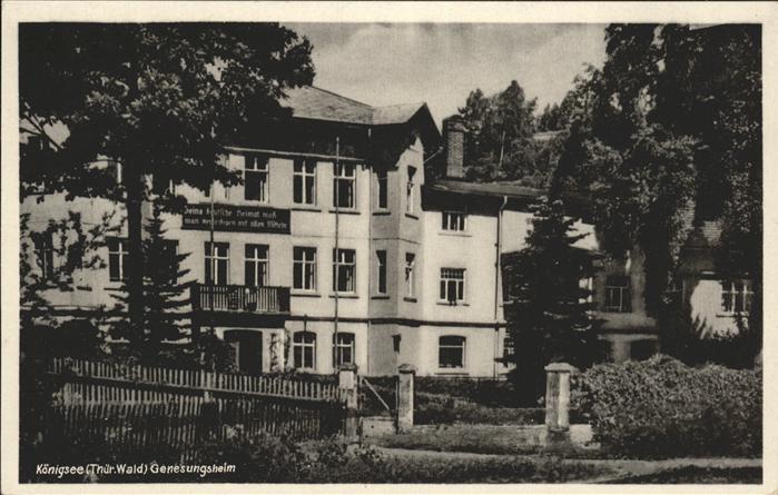 Koenigsee Thueringen Genesungsheim
