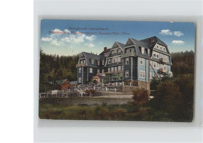 Gabelbach Thueringen Höhenluftkurort Wintersportplatz