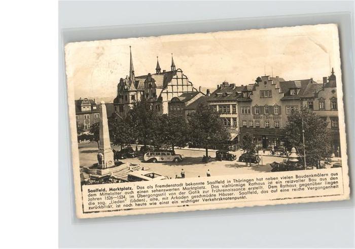 Saalfeld Saale Marktplatz