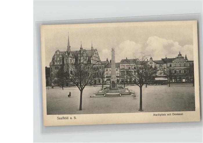 Saalfeld Saale Marktplatz Denkmal