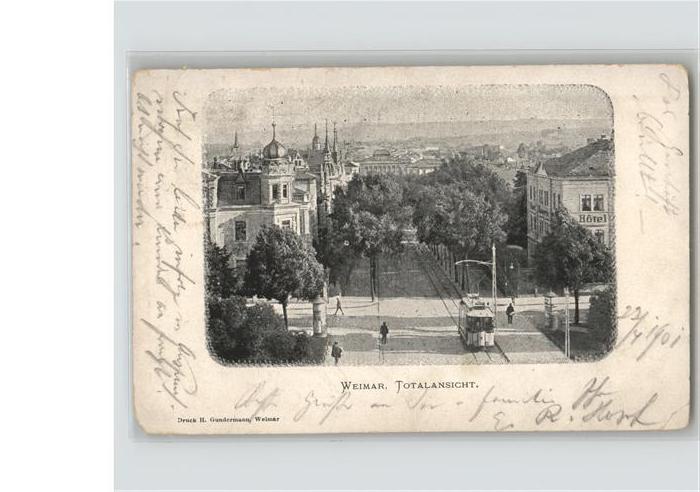 Weimar Thueringen Totale Strassenbahn