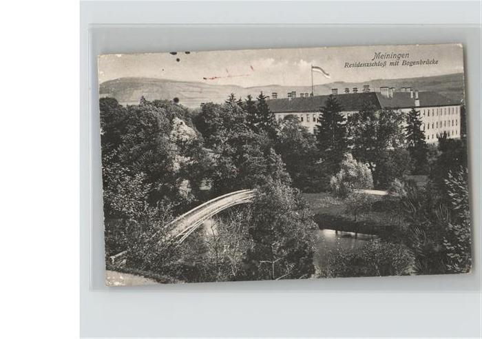 Meiningen Thueringen Residenzschlooß Bogenbrücke