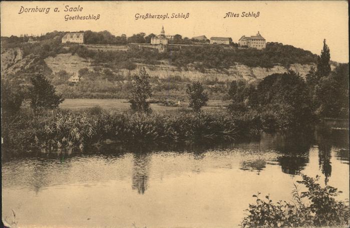 Dornburg Saale Blick auf die drei Schlösser