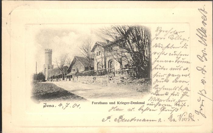 JENA  Thueringen Forsthaus u.Krieger-Denkmal