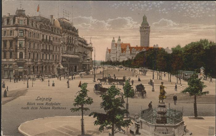 Leipzig Roßplatz Neuen Rathaus