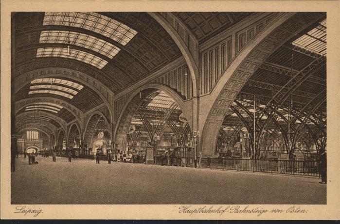 Leipzig Hauptbahnhof Bahnsteig Osten