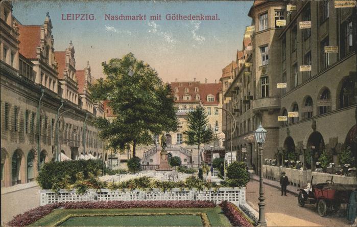 Leipzig Naschmarkt Göthedenkmal