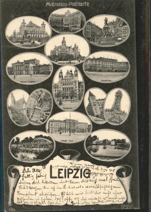 Leipzig Mikroskop Post Palmgarten Theater