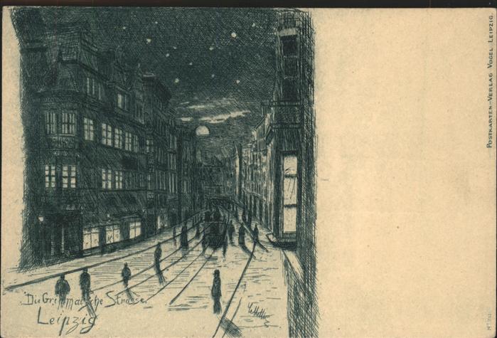 Leipzig Künstlerkarte Grimasche Str.