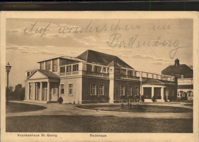 LEIPZIG Sachsen Krankenhaus St. Georg Badehaus