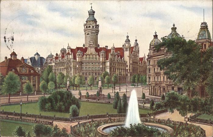 LEIPZIG Sachsen Brunnen