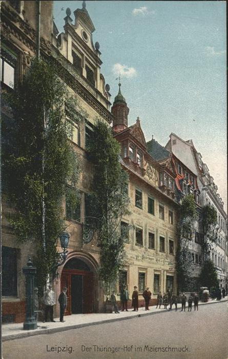 Leipzig Thüringer Hof Maienschmuck