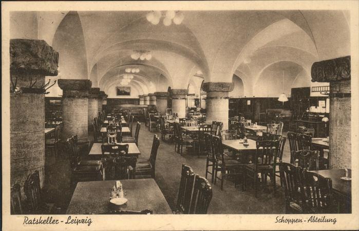 Leipzig Ratskeller Schoppen Abteilung