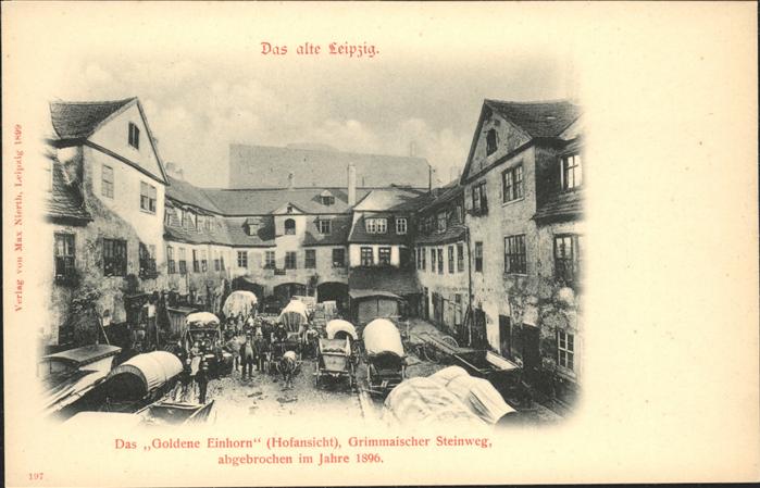 Leipzig Goldene Einhorn Grimmaischer Steinweg