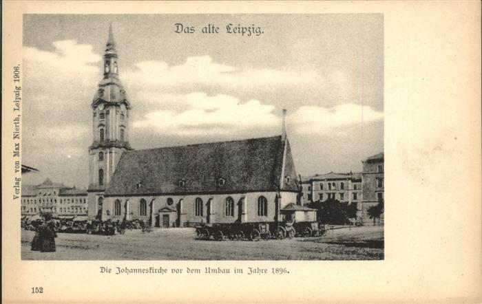 Leipzig Johanneskirche Umbau 1896