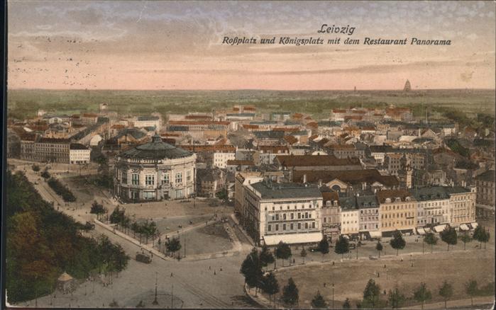 Leipzig Roßplatz Königsplatz Restaurant Panoram