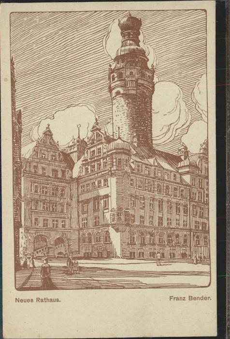 Leipzig Neues Rathaus Franz Bender