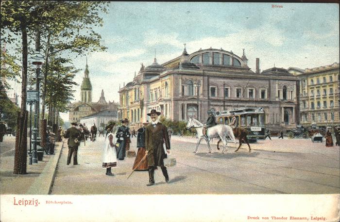 LEIPZIG Sachsen Boerse Strassenbahn