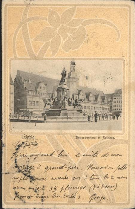 Leipzig Siegesdenkmal Rathaus