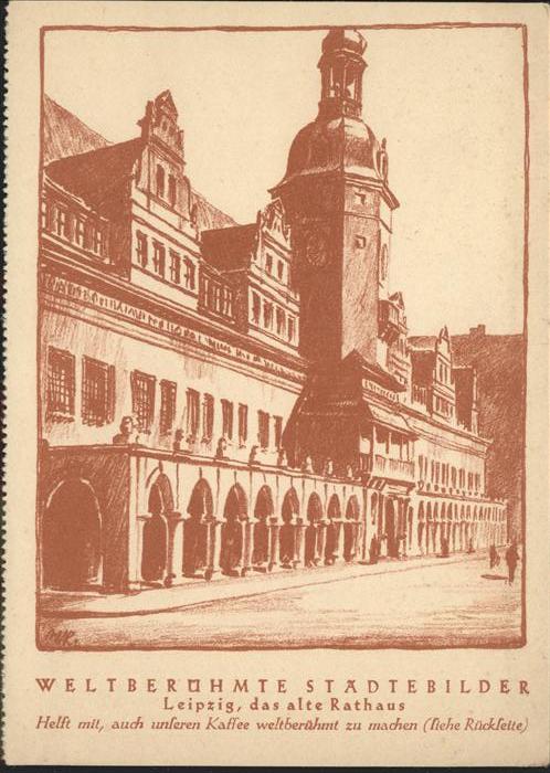 Leipzig Weltberühmte Städtebilder altes Rathaus