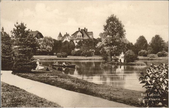 Bad Lausick Villen-Kolonie mit Teich